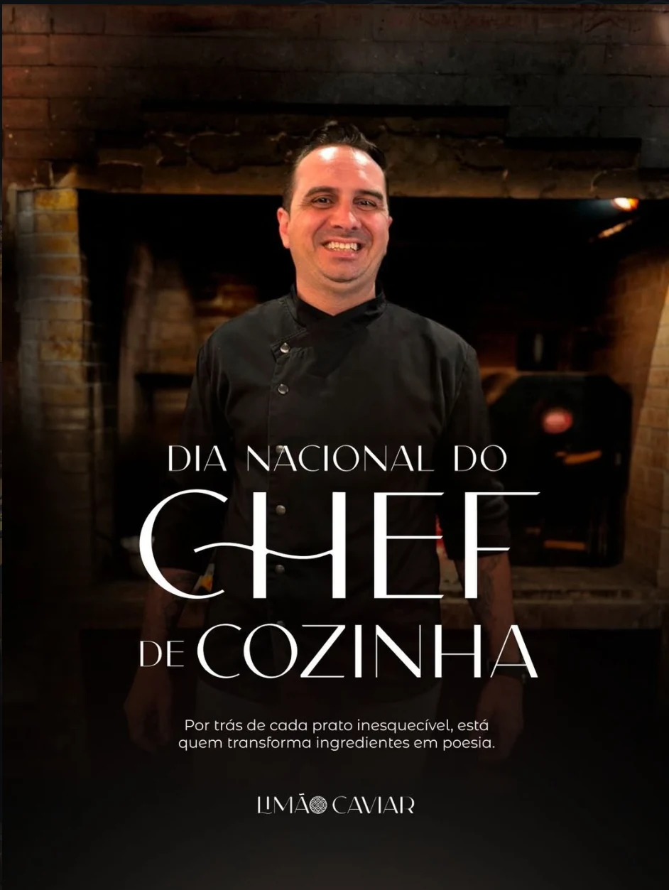 Chef Vinicius Belucci, chef de cozinha do Limão Caviar
